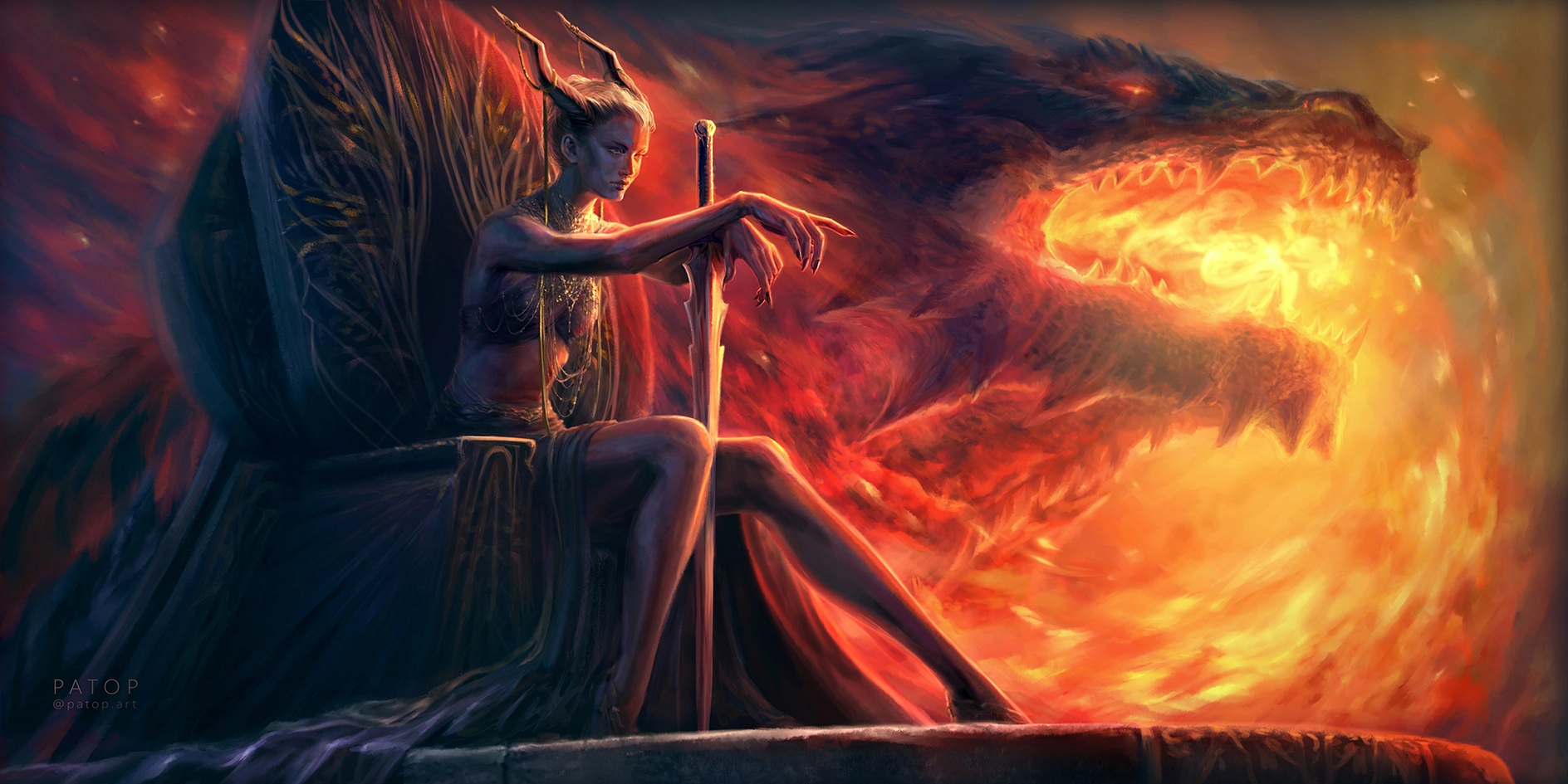 Black Throne Illustration