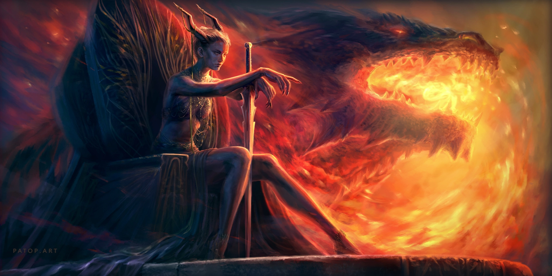 Black Throne Illustration